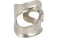 Ferragamo Small Sculptural Cutout Bracelet Silver